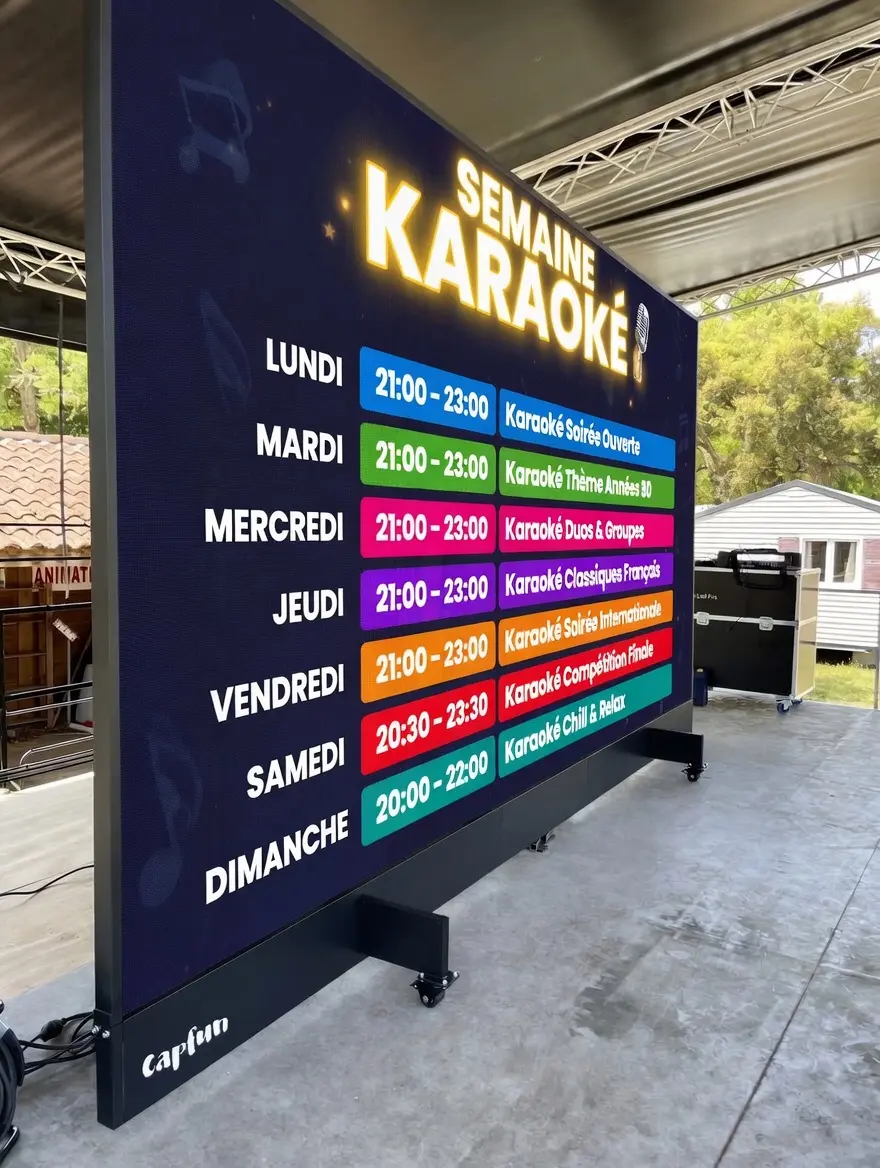 Écran LED Pro — Écran sur roulettes